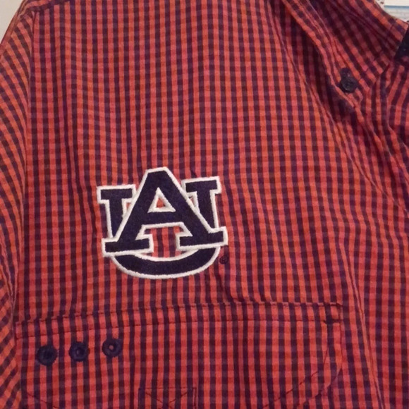 Columbia PFG Super Bonehead Auburn Tigers Vented Fishing Shirt Mens Size XL - Picture 2 of 7